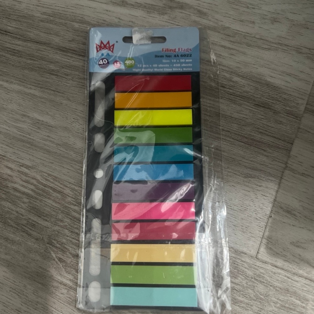 Colorful Adhesive Page Flags - Multi Pack